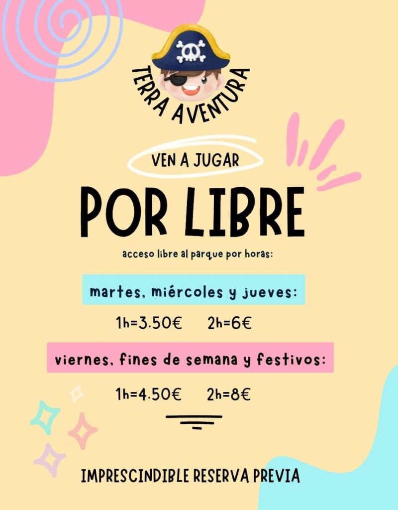 Acceso libre al parque de bolas Terra Aventura